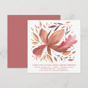 FRIENDSGIVER DINNER INVITE   JOYFUL FOLIAGE KAART