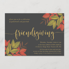 FRIENDSGIVER DINNER INVITE | KORTE FOLIAGE KAART
