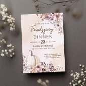 Friendsgivig Thanksgiving herfst gebladerte pompoe Kaart