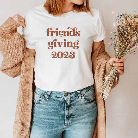 Friendsgiving 2023 | Boho Retro Terracotta T-shirt