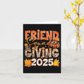 Friendsgiving 2025 Squad Thanksgiving Groep Matchi Kaart (Gele Bloem)