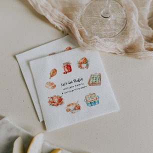 Friendsgiving Aangepaste Thanksgiving Diner Servet