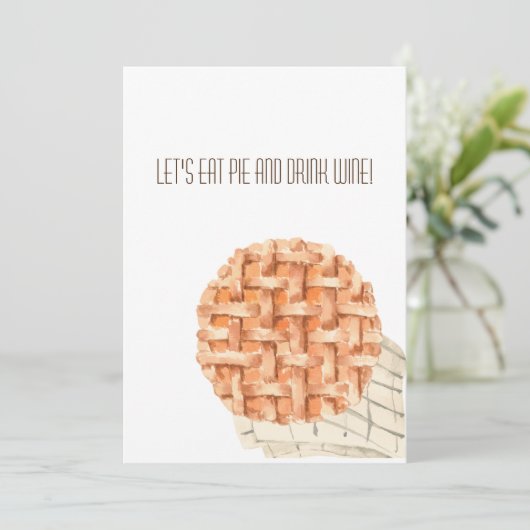 Friendsgiving and Thanksgiving Invitation Card Save The Date (Staand voorkant)