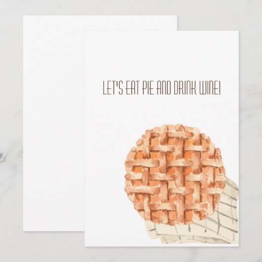 Friendsgiving and Thanksgiving Invitation Card Save The Date (Voorkant / Achterkant)