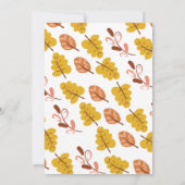 Friendsgiving Blad Patroon Thanksgiving Kaart (Achterkant)