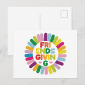 Friendsgiving Briefkaart (Voorkant / Achterkant)