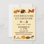 Friendsgiving Celebration with Hedgehog Kaart (Voorkant)