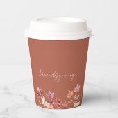 Friendsgiving Cinnamon Thanksgiving Papieren Bekers (Voorkant)