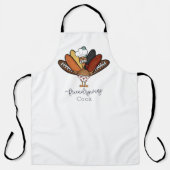 Friendsgiving Cook Turkije Boxers Grappig Schort (Voorkant)