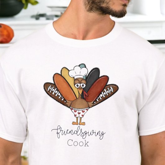 Friendsgiving Cook Turkije Boxers Grappig T-shirt