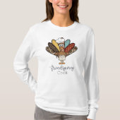 Friendsgiving Cook Turkije Schort Grappig T-shirt (Voorkant)