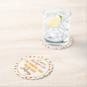 Friendsgiving Diner Script Boho Party Servies Kartonnen Onderzetters (Insitu)