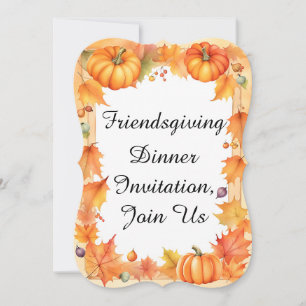Friendsgiving-dineruitnodiging, Doe mee Kaart