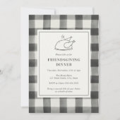 Friendsgiving Dinner Black Buffalo Pset Kaart (Voorkant)