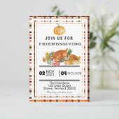 Friendsgiving Dinner Gathering Kaart (Staand voorkant)