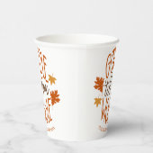 Friendsgiving Dinner Gobble Til You Wobble Papieren Bekers (Rechts)