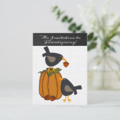 Friendsgiving Dinner Invitation Briefkaart (Staand voorkant)
