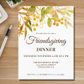 Friendsgiving Dinner Invitation Briefkaart