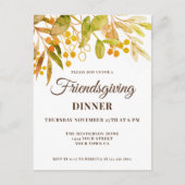 Friendsgiving Dinner Invitation Briefkaart (Voorkant)