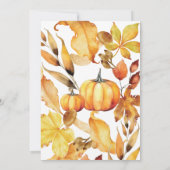 Friendsgiving Dinner Invitation Fall Kaart (Achterkant)