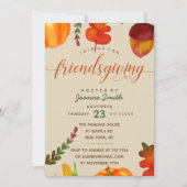Friendsgiving Dinner Invitation Kaart (Voorkant)