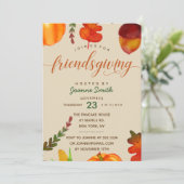 Friendsgiving Dinner Invitation Kaart (Staand voorkant)