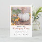 Friendsgiving Dinner Kaart (Staand voorkant)