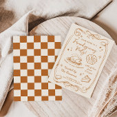 Friendsgiving Dinner Party Hand Drawn Doodle Fall Kaart