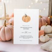 Friendsgiving Dinner Pumpkin Uitnodiging
