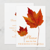 Friendsgiving Dinner Rustic Autumn Patchwork Quilt Kaart (Voorkant / Achterkant)