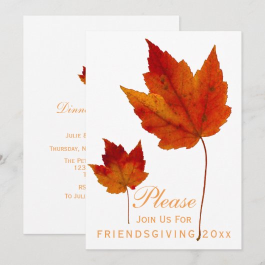 Friendsgiving Dinner Rustic Autumn Patchwork Quilt Kaart (Voorkant / Achterkant)