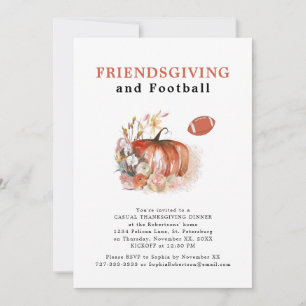 Friendsgiving en Football Thanksgiving Kaart