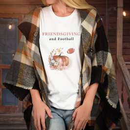 Friendsgiving en Football Thanksgiving Keepomwille T-shirt