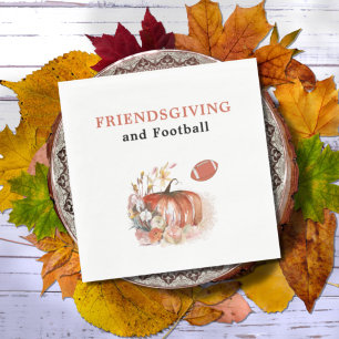 Friendsgiving en Football Thanksgiving Servet