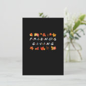 Friendsgiving Fall Autumn Friends & Family Thanksg Kaart (Staand voorkant)