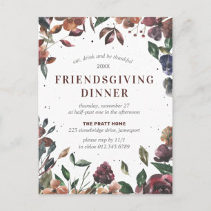 Friendsgiving Fall verlaat Briefkaart