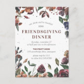Friendsgiving Fall verlaat Briefkaart (Voorkant)