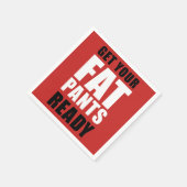 Friendsgiving Fat Pants Ready (OP ROOD) Servet (Hoek)