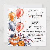 Friendsgiving Feast Invitation Kaart (Voorkant)
