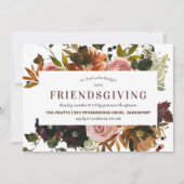 Friendsgiving Feast Thanksgiving Dinner Kaart (Voorkant)