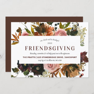 Friendsgiving Feast Thanksgiving Dinner Kaart