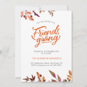 Friendsgiving Feast Thanksgiving Dinner Kaart (Voorkant)