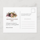 Friendsgiving Feast Thanksgiving Dinner Uitnodiging Briefkaart (Achterkant)