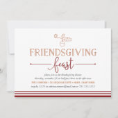 Friendsgiving Feast Thanksgiving Kaart (Voorkant)