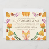 Friendsgiving Feast Thanksgiving Party Kaart (Voorkant)