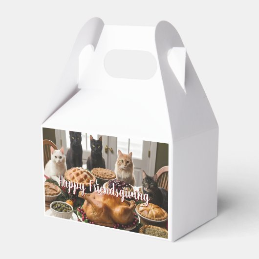 Friendsgiving Feest Bedankdoosjes (Voorkant Zijde)