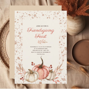 Friendsgiving-feest Landelijke herfst Kaart