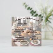 Friendsgiving Feest Menu (Staand voorkant)