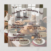 Friendsgiving Feest Menu (Voorkant / Achterkant)