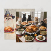 Friendsgiving Feest Save The Date (Voorkant / Achterkant)